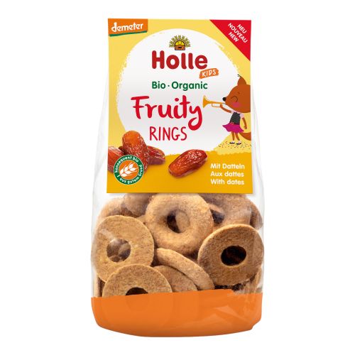 Organic Fruity Rings with dates 125g - value pack of 6 from Holle