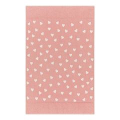 Gefütterte Krabbeldecke Herzen 80 x 120 cm - Rouge - GRS zertifiziert - von David Fussenegger