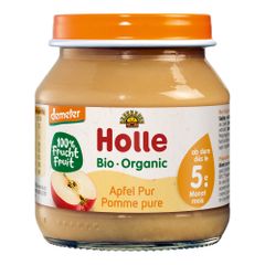 Organic baby glasses pure apple - from 5 months - 125g - value pack of 6 from Holle