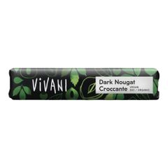 Bio Dark Nougat Croccante Schokoriegel 35g von Vivani