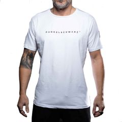 Dunkelschwarz T-Shirt DS-1 LOGO white