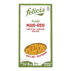 Bio Mais-Reis Fusilli 250g - 10er Vorteilspack von Felicia Bio
