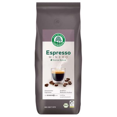 Bio Minero Espresso ganze Bohne 1000g von LEBENSBAUM