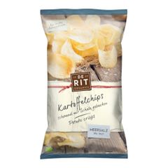 Bio Kartoffelchips Meersalz 125g - 12er Vorteilspack von De Rit