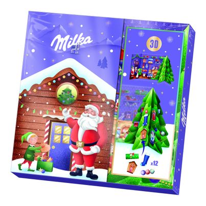 3D Bastel Adventkalender 163g von Milka