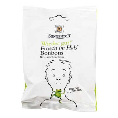 Bio Frosch in Hals Lutschbonbons 50g - 12er Vorteilspack von Sonnentor