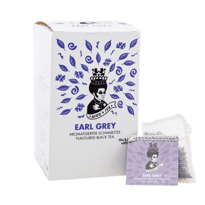 AFRO TEA Earl Grey Tea - Premium black tea 15 pieces - 15 hand-sewn tea bags with Earl Grey from AFRO COFFEE