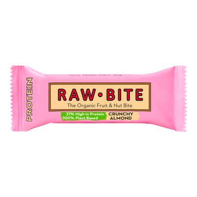 Bio Proteinriegel Mandel 45g - 12er Vorteilspack von Rawbite