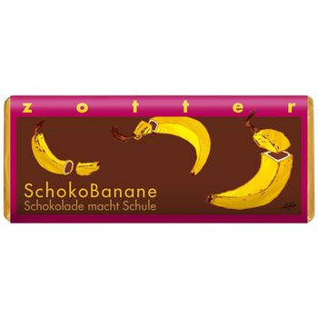Bio Schokolade Schokobanane Uganda 70g - 10er Vorteilspack von Zotter