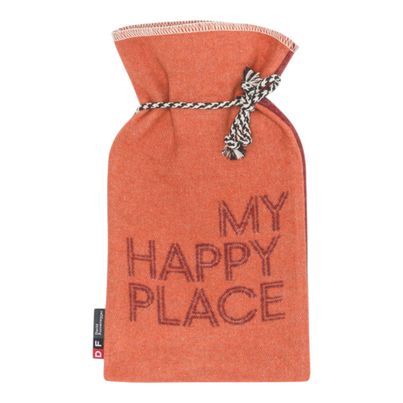 Wärmflasche My Happy Place Farbe Terracotta 21x38cm von David Fussenegger