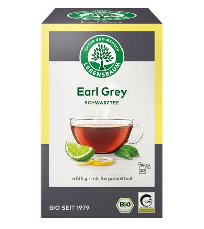 Bio Schwarztee Earl Grey 20 Beutel 40g von LEBENSBAUM