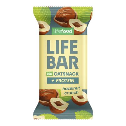 Bio Hafer Snack Hazelnut Crunch 40g - 15er Vorteilspack von Lifebar
