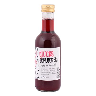 GlücksSchluckerl Apfel Holler Saft 250ml von Genuss-Bauernhof Distelberger