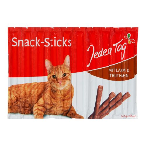 Katzensticks Lamm+Truthahn10er 50g von Jeden Tag