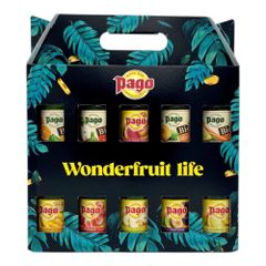 Pago Probierbox Geschenkkarton gefüllt mit 10 Sorten Pago von Pago online kaufen | Pago Onlineshop