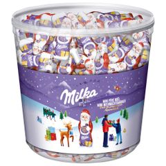 Milka Mini Weihnachtsmänner im Kübel 175 Stk. 1540g