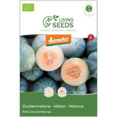 Bio Zuckermelone Petit Gris de Rennes 6.6g Saatgut von Living Seeds