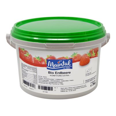 Bio Erdbeer Konfitüre extra 3000g von Maintal
