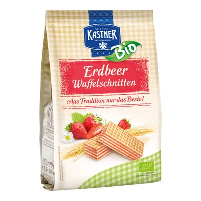 Bio Erdbeer Waffel 175g - 6er Vorteilspack von Kastner Franz