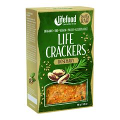 Bio Life Crackers Rosmarin 90g - 8er Vorteilspack von Lifebar
