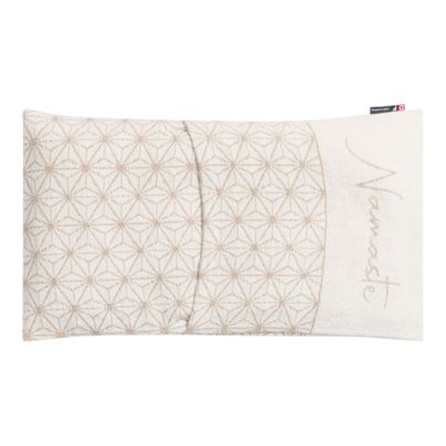 Cushion with Spelt Filling Namasté Color Offwhite 30x50cm by David Fussenegger