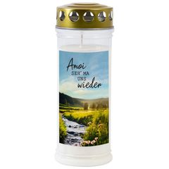 Grabkerze groß 'Amoi seh' 7Tg 1Stück von Jeka