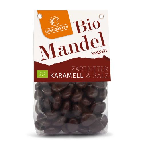 Bio Mandel in Zartbitter-Schokolade Karamell & Salz 170g