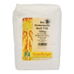 Bio Dinkelmehl weiß T700 glatt 1000g von Nestelberger