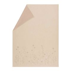 Decke Pflanzen 140 x 200 cm - Rohweiß - GOTS zertifiziert - von David Fussenegger