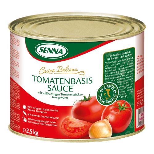 Tomato base sauce seasoned 2500g from Senna