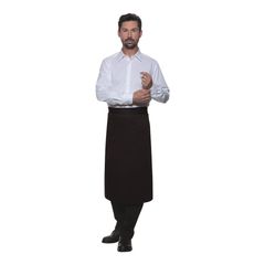 Bistroschürze Basic schwarz3er von Karlowsky Pure