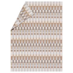 Flanelldecke Patchwork 140 x 200 cm - Natur - GRS zertifiziert