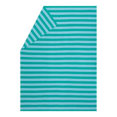 Leichte Kuscheldecke Streifen Farbe Mint 140x200cm von David Fussenegger
