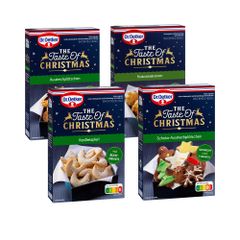 Dr. Oetker Aktions-Set "Taste of Christmas Weihnachtsplätzchen" 4er