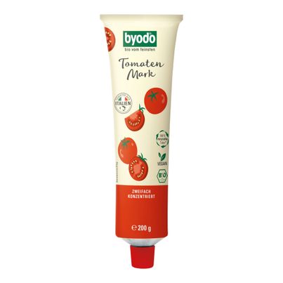 Bio Tomatenmark Doppelfrucht 200g - 12er Vorteilspack von Byodo