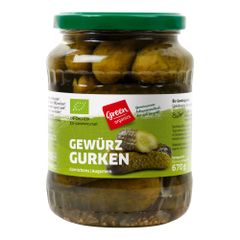 Bio Gewürzgurken süß-sauer 720ml - 6er Vorteilspack von Green Organics