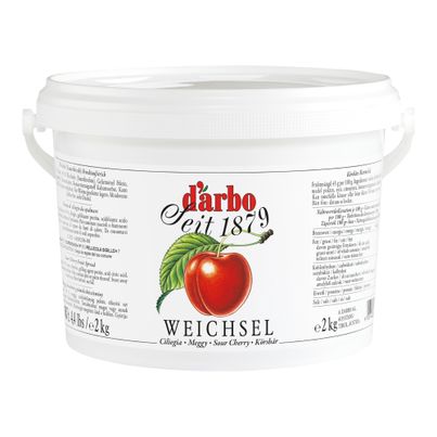 Darbo sour cherry fruit spread 2kg bucket