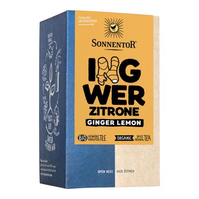 Bio Ingwer Zitrone Tee á 2g - 6er Vorteilspack von Sonnentor