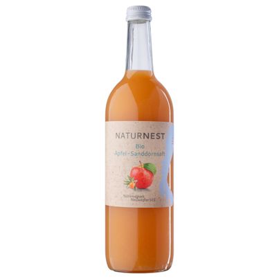 Bio Apfel-Sanddornsaft 750ml von Biohof Naturnest