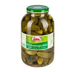 Delikatess Gurken süß-sauer 6/9 3450g von Elfin