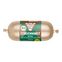 Bio Streichvurst Natur 100g - 8er Vorteilspack von The Vegan Cow
