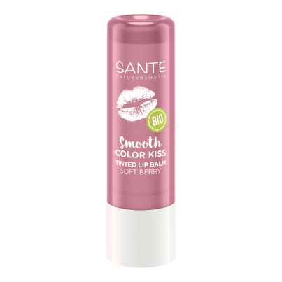 Bio Smooth Color Kiss02 Soft Berry 5g - 3er Vorteilspack von Sante