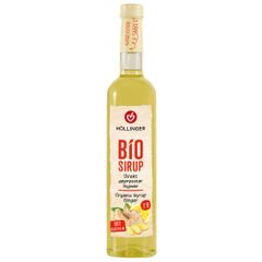 Bio Ingwer Sirup 500ml - direkt gepresster Ingwersaft in der Glasflasche - natürlich trüb - höchste und unverfälschte Qualität von Höllinger Juice