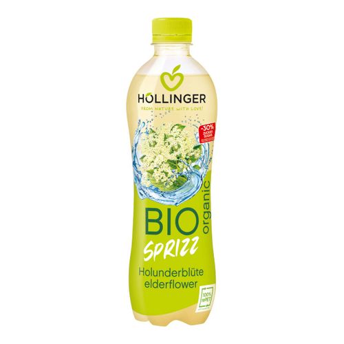 Bio Holunderblüten Sprizz 500ml - blumig süßes Aroma - keine Süßstoffe und Zuckeraustauschstoffe zugesetzt von Höllinger Juice