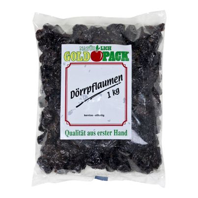 Dörrpflaumen kernlos 1000g von Goldpack