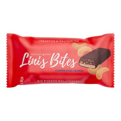 Bio Cashew Choc Crunch 40g - 12er Vorteilspack von Lini's Bites