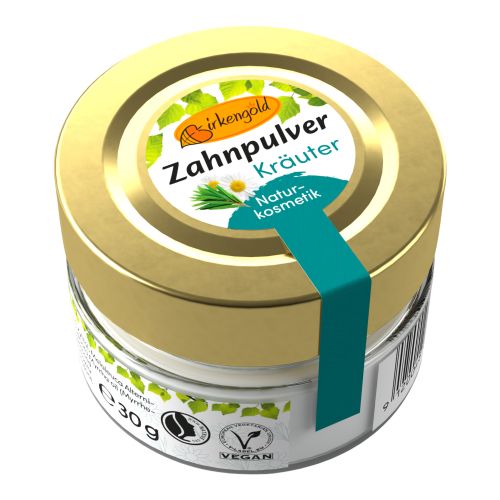 Bio Zahnpulver Kräuter 30g - 6er Vorteilspack von Birkengold