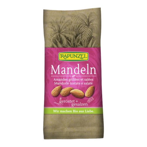 Bio Mandeln geröstet gesalzen 60g - 10er Vorteilspack von Rapunzel Naturkost