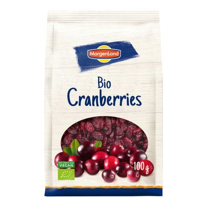 Bio Cranberries getrocknet 100g - 8er Vorteilspack von Morgenland