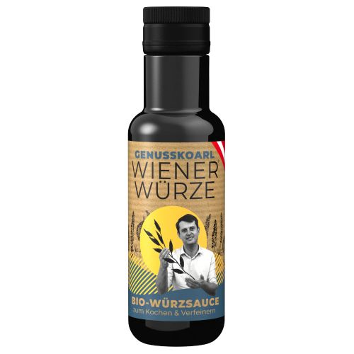 Bio Würzsauce Wiener Würze - herzhaft - salzig - ausgewogener Umami Geschmack - vegane Würzsauce von Genusskoarl